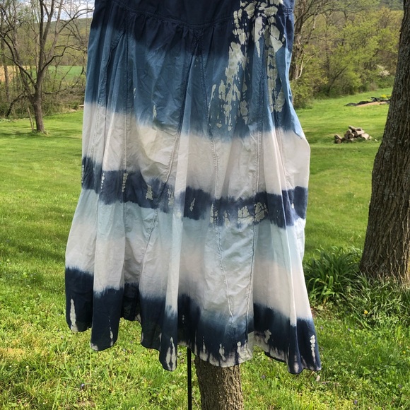 J Jill Aegean Tie Dye Midi Skirt Small - Picture 2 of 5